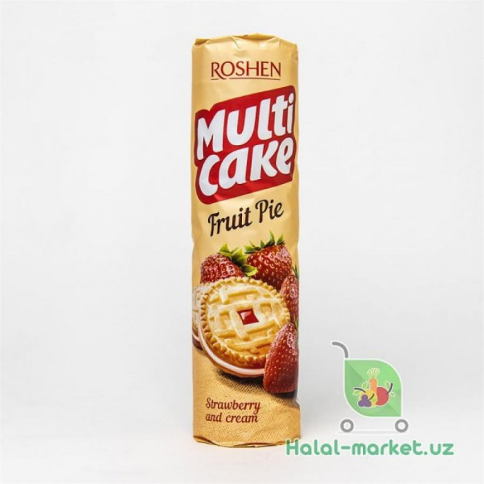 Печенье ROSHEN Multi-cake клубника 180гр
