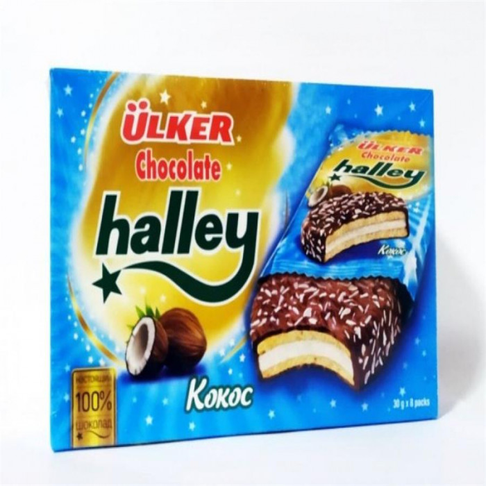 Печенье ULKER Halley кокос 240гр