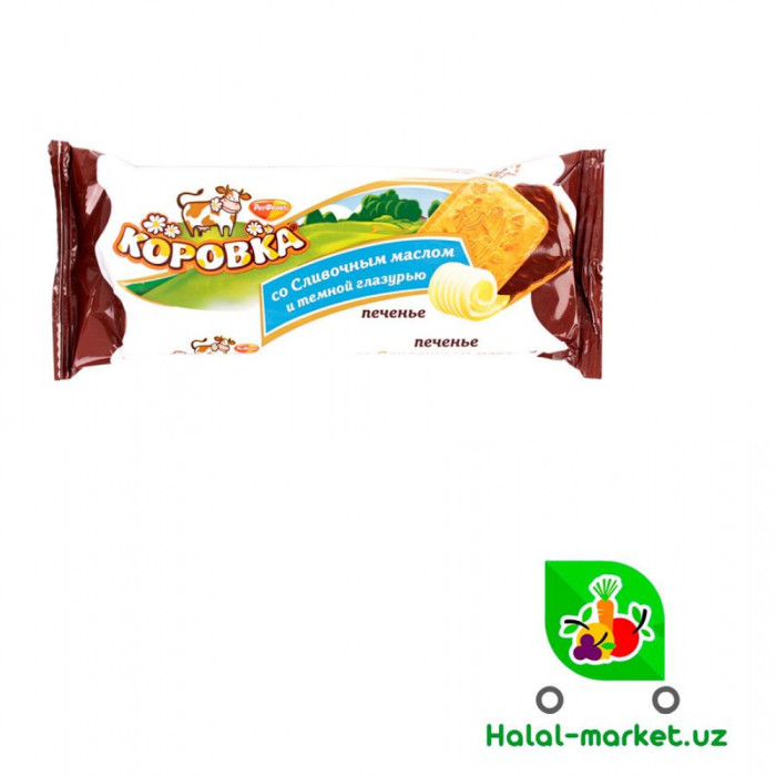 Печенье Коровка со сливочным маслом и глазурью 115г