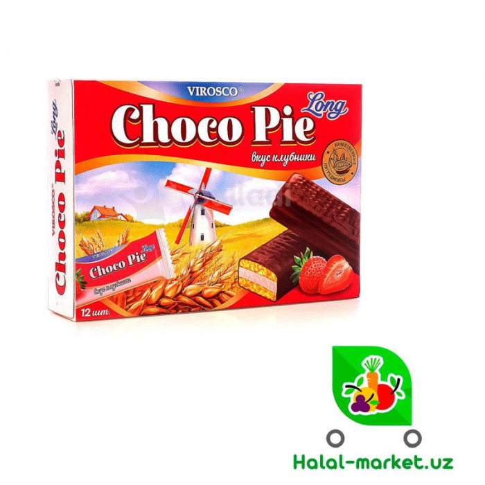 Печенье CHOCOPAY BITTER Клубника 216гр