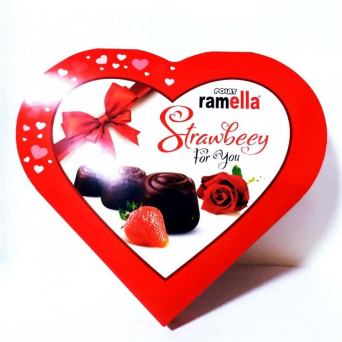 Конфеты RAMELLA Для Вас Клубничный 105гр