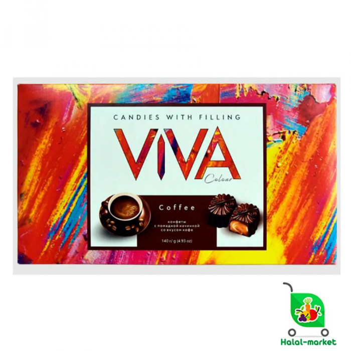 Шоколадные Конфеты VIVA Colour Коффе 140гр