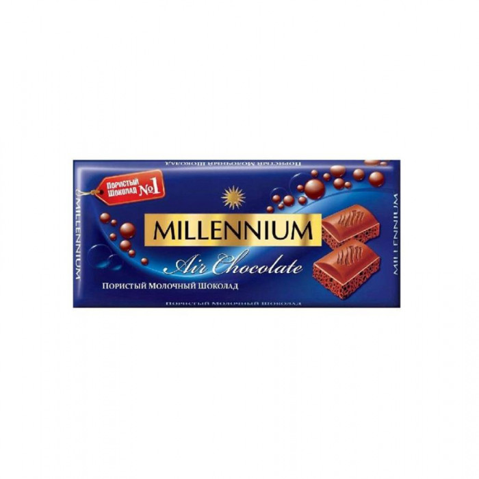 Шоколад MILLENIUM Молочный пористый 90гр