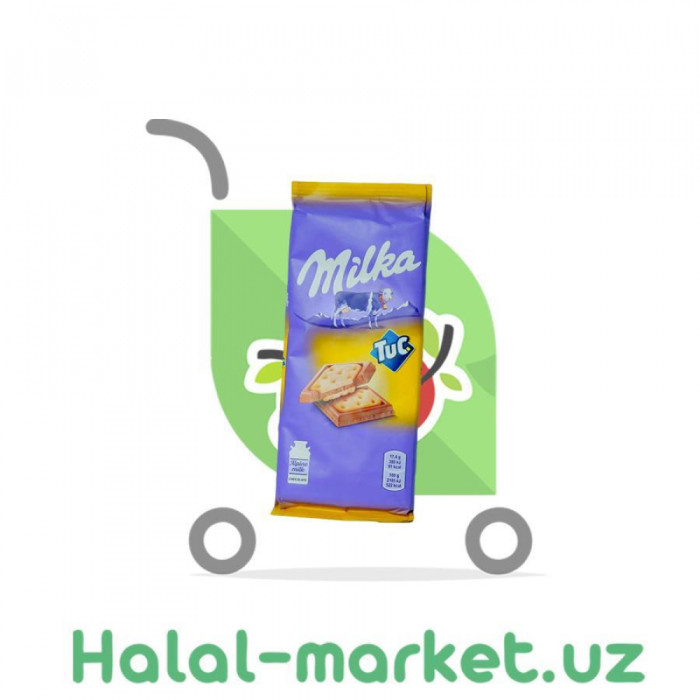 Шоколад MILKA с печением TUC 87гр
