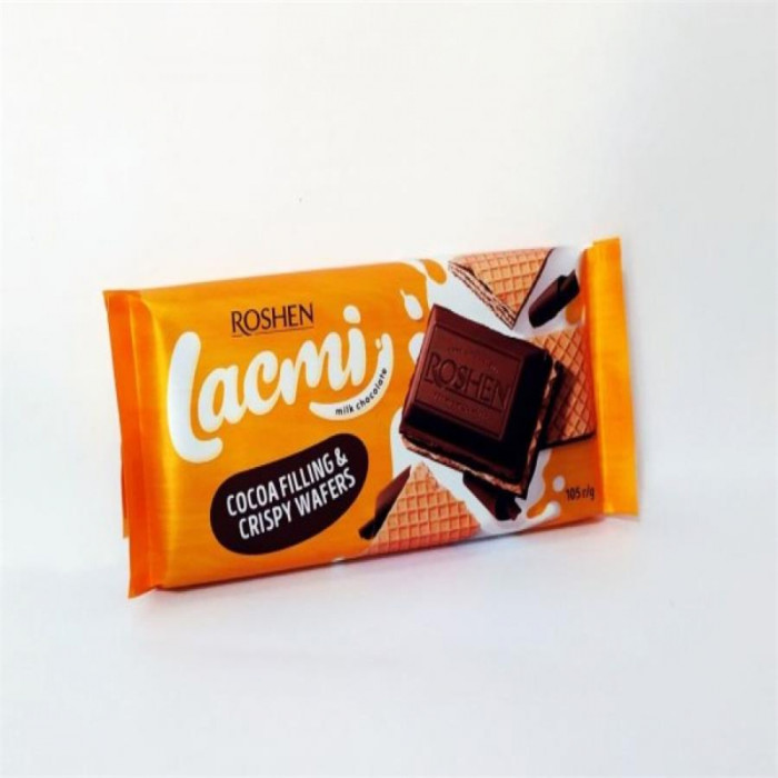 Шоколадная плитка Lacmi Roshen чисто молочный 105гр