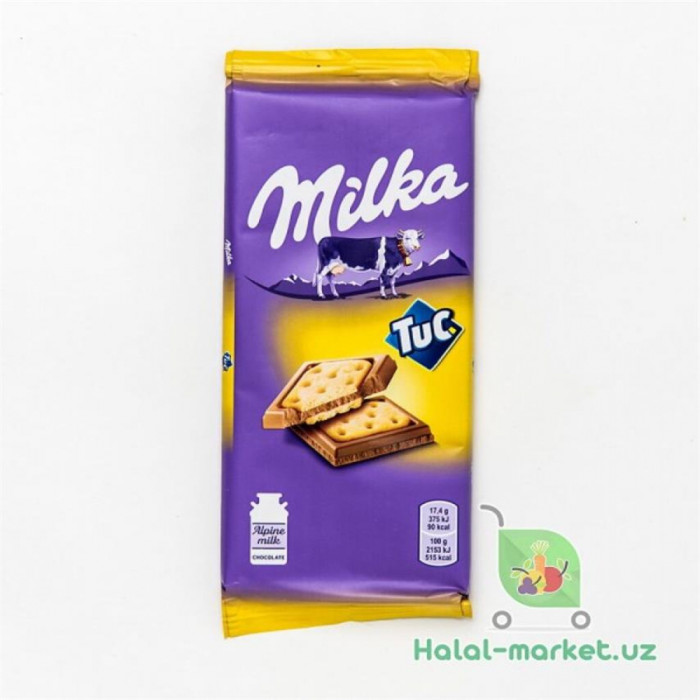 Шоколадli plitka MILKA TUC 100гр