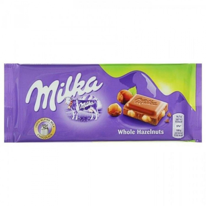MILKA фундук шоколадli плитка 100гр