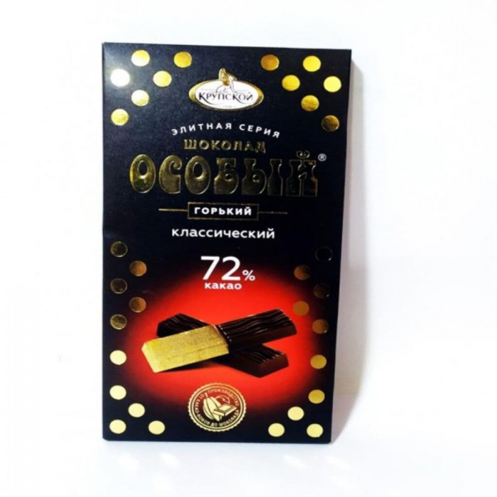 Шоколадная плитка Особый 72% Славянка