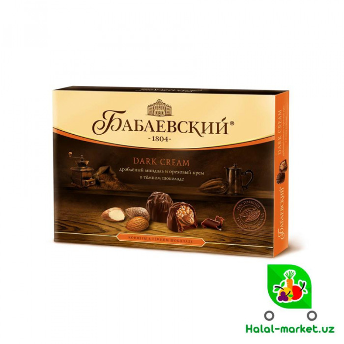 Конфеты Бабаевский миндаль и орехвый крем 200г