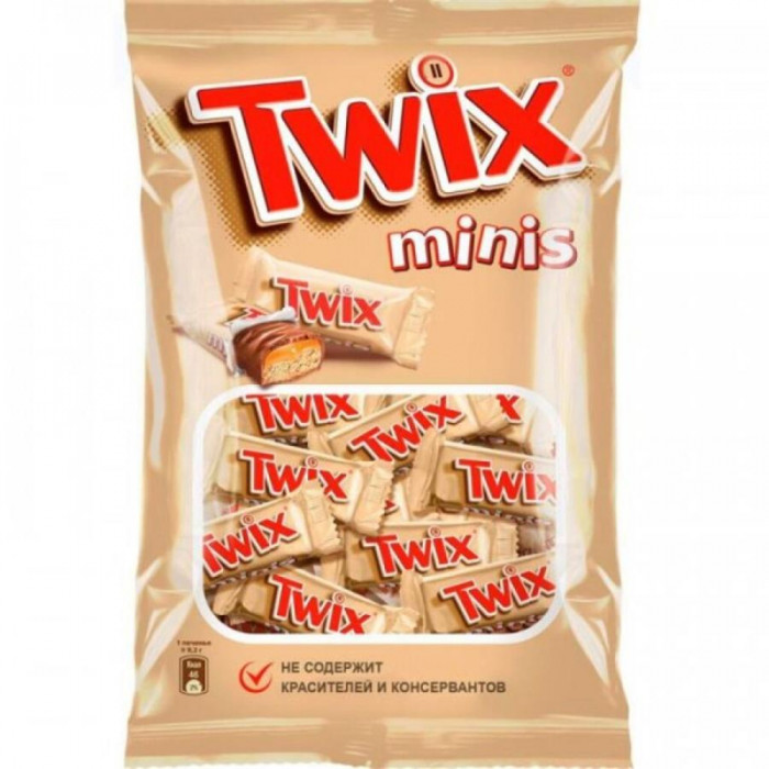 Шоколад TWIX MINIS 184гр