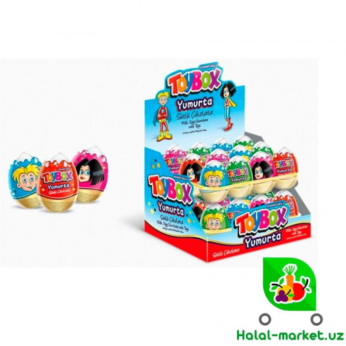Яйцо с игрушкой girl шок. TOY BOX 20г