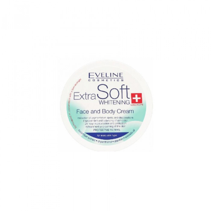 Extra Soft Eveline Whitening kremi yuz va tana uchun 200 мл