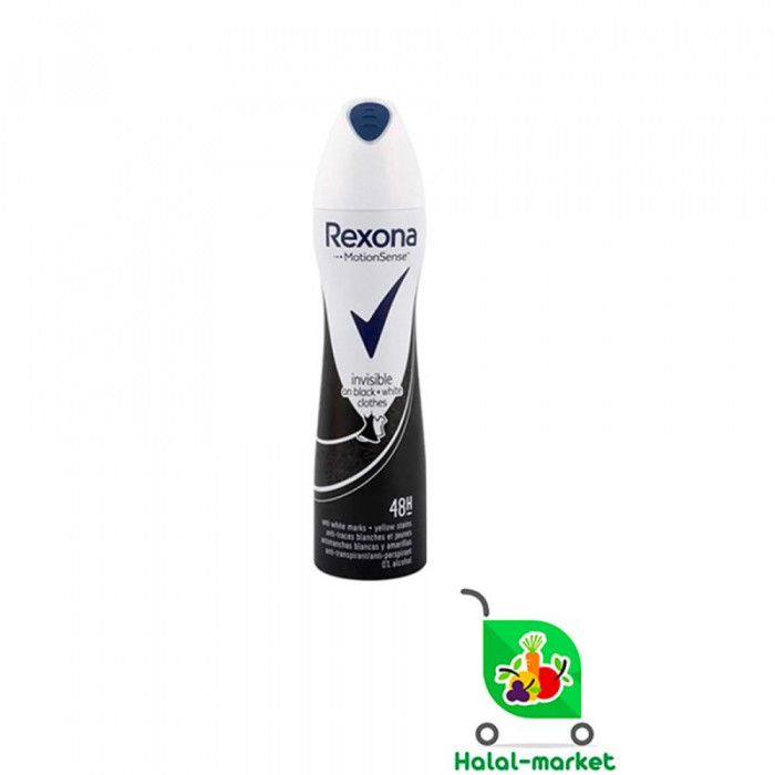 Антиперспирант REXONA INVISIBLE ON BLACK+WHITE 200мл