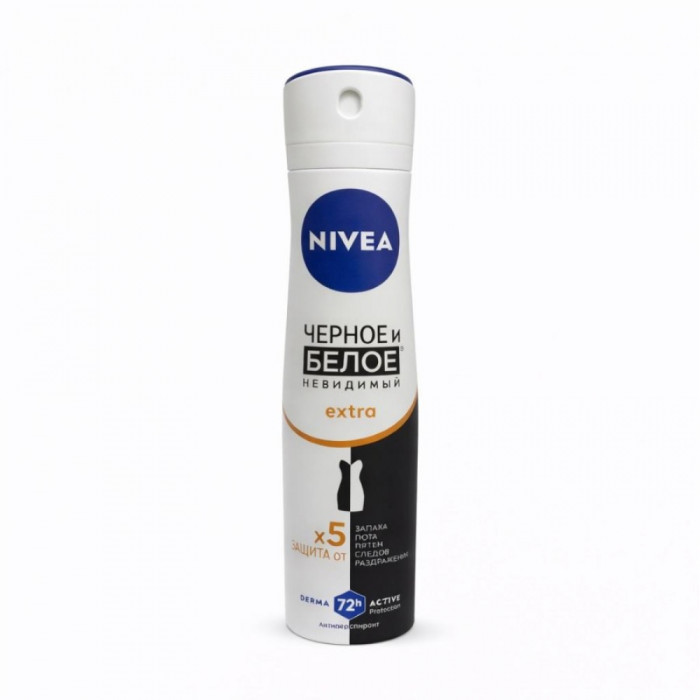 Део-спрей NIVEA WOMEN Черное и Белое Невидимый Extra 150мл