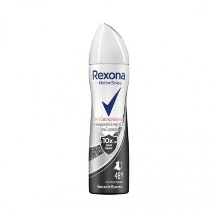 Дезодарант REXONA MS Antibactrial Invisible women 150мл