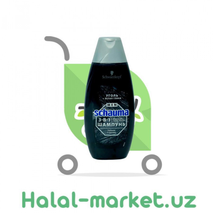 SCHAUMA MEN 3в1 Shampun Chuqur Tozalash 400ml