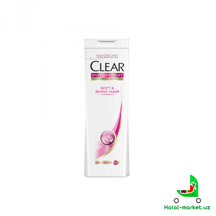 CLEAR Шампунь Yumshoq va Porloq ipak oqsillari bilan 400ml