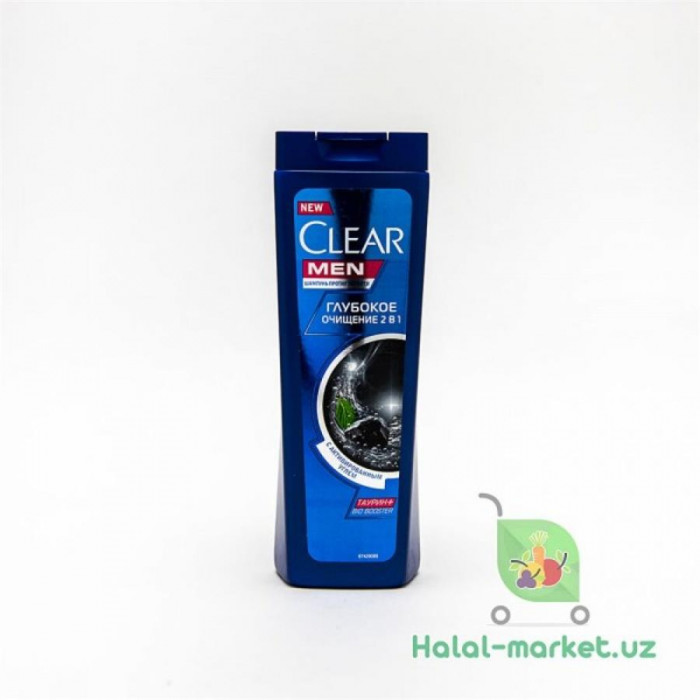 Шампунь CLEAR MEN 2в1 Глубокое Очищение 200мл