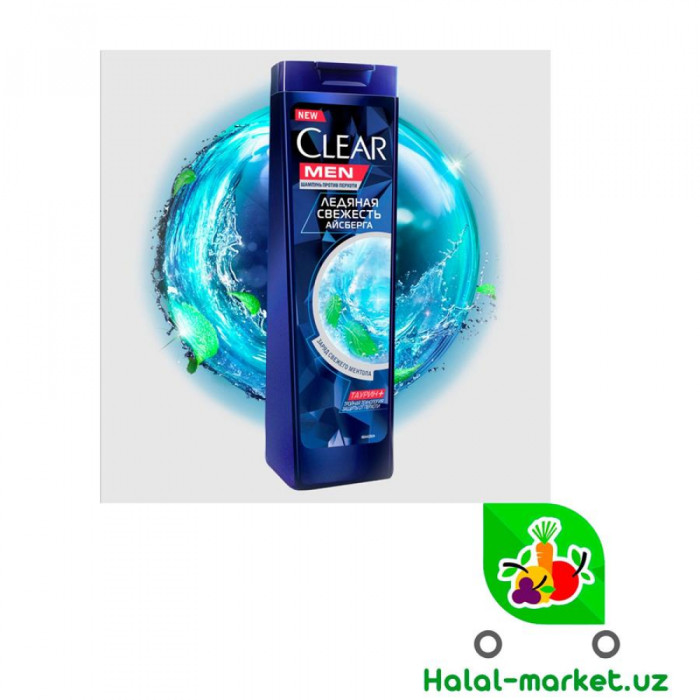 Шампунь CLEAR MEN Лядяная Свежесть Айсберга с Ментолом 200мл