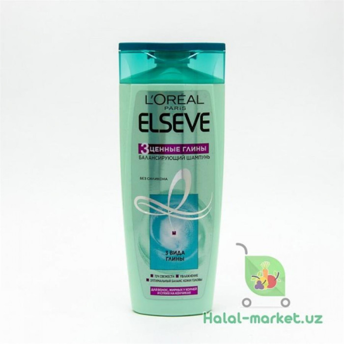 Шампунь ELSEVE 3 turli gil 400МЛ