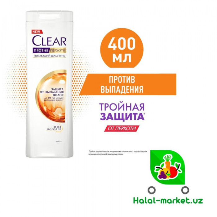 Шампунь CLEAR WOMEN Экстракт Имбиря 400мл