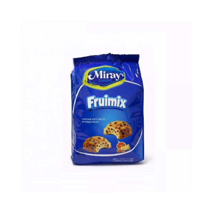 Кекс с кусочками сушеных фруктов MIRAY FRUIMIX 170гр