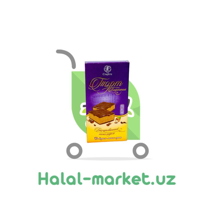 CRAFERS brendi bilan Yong'oq ta'mli vafli tort 300gr