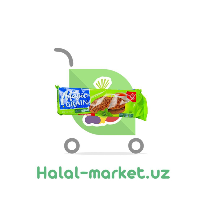 MAGIC GRAINI yulaf pechene, zig'ir urug'lari va steviya ekstrakti bilan 150gr