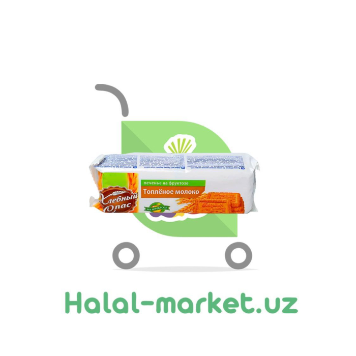 Fruktoza bilan pechene XLEBNY SPAS Qaymoq sut 160gr