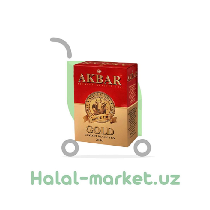 Qora choy AKBAR Gold 250gr