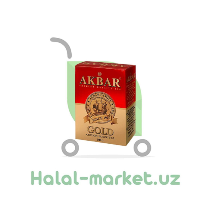 Qora choy AKBAR Gold 100gr