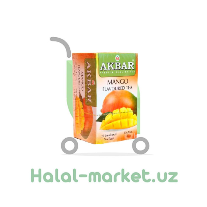 Qora choy AKBAR Mango 20pak