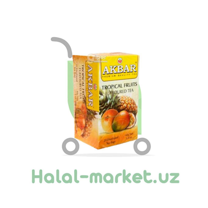 Чай черный AKBAR Тропические Фрукты 20*40гр