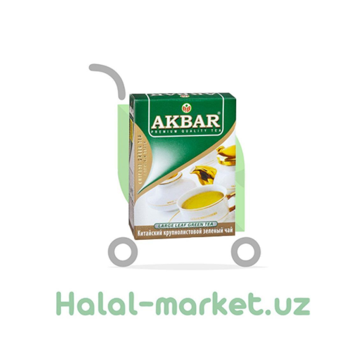 Чай зеленый AKBAR Крупнолистовой 100гр