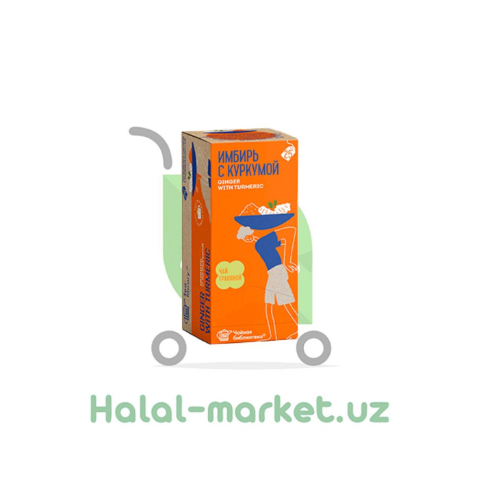 LIBRARY Zanjabil va Kurkuma choyi 25pak