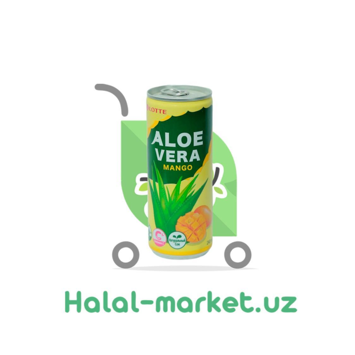 Напиток Aloe Vera Lotte Mango 15% 240мл