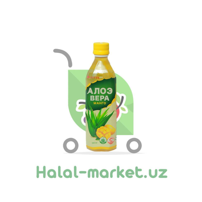 Напиток Aloe Vera Lotte Mango 15% 500мл