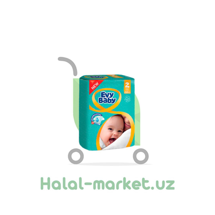 Подгузники EVY BABY 2 (80шт)