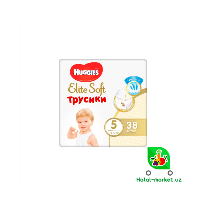 HUGGIES ELITE SOFT PANTS (5) 38ta pampers