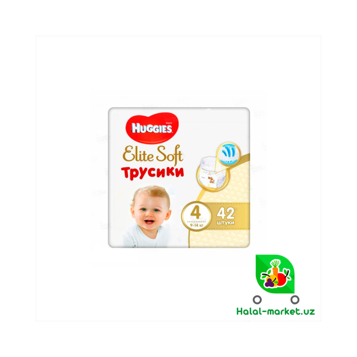 Подгузники HUGGIES ELITE SOFT Трусики (4) 42шт