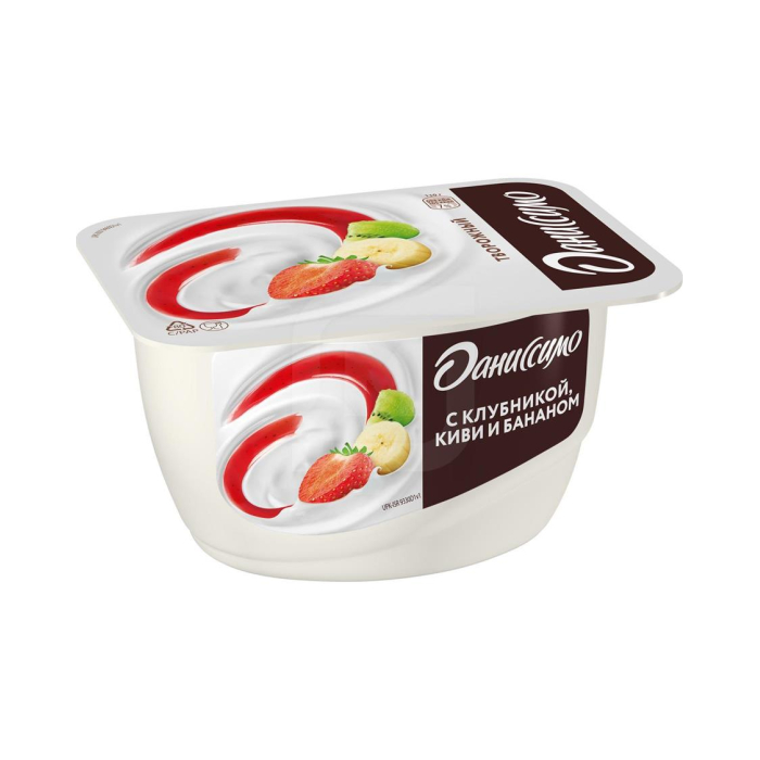 DANISSIMO Qatiq Qulupnay, Banan, Kivi 130gr