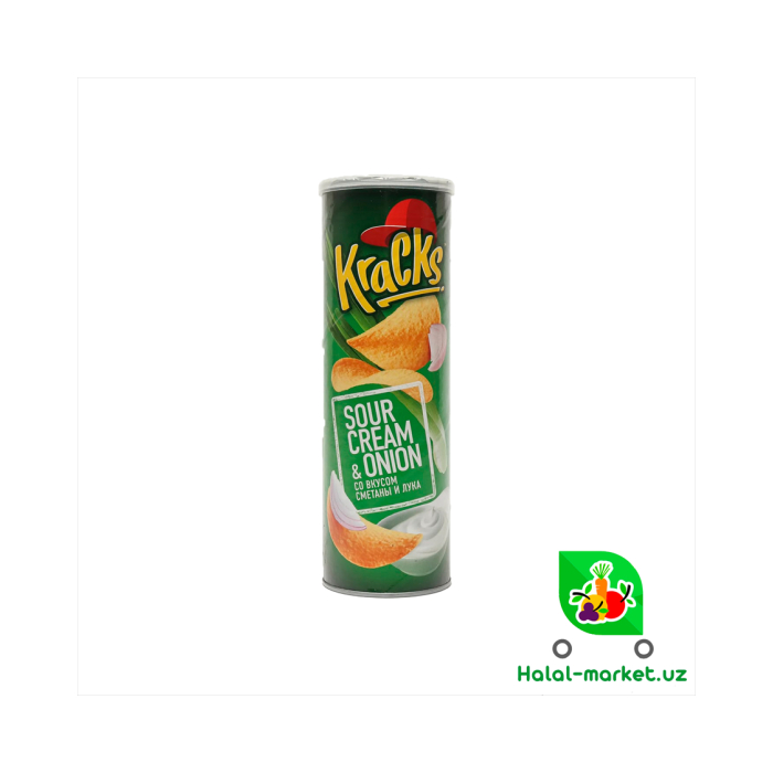 Чипсы KRACKS Сметана Лук 160гр