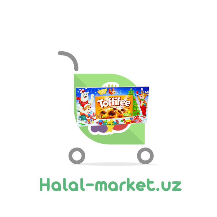 TOFFIFE shokoladli konfetlar, to'liq Yong'oq 3*125gr (santa)