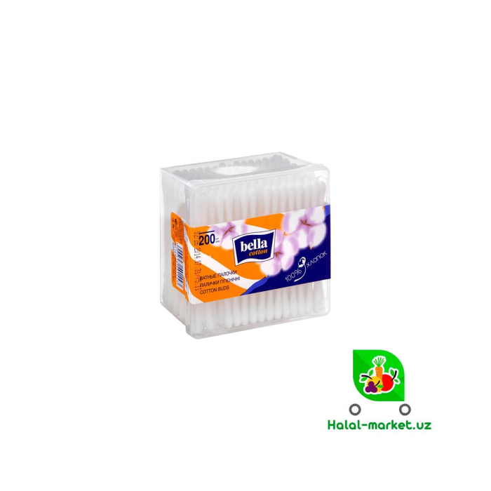 BELLA 200 dona paxta tamponlari Pl/b