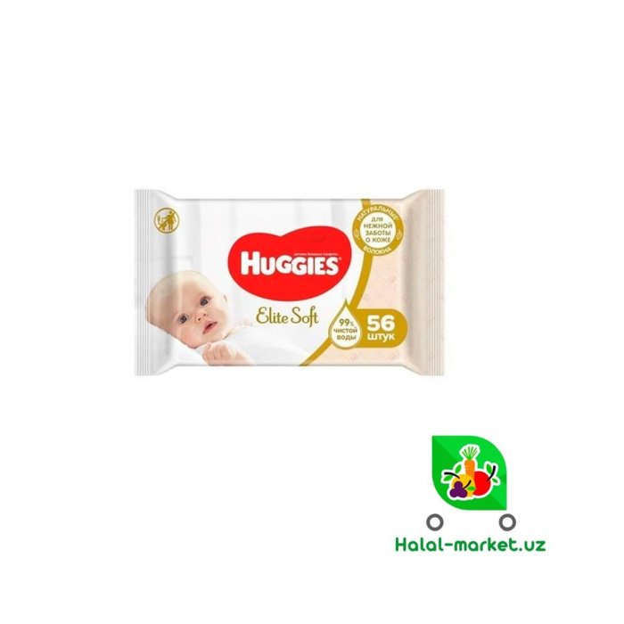 HUGGIES ES 56 dona namlik salfetkalar