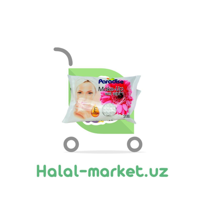 PARADISE Make Up namli namli salfetkalar 20 dona