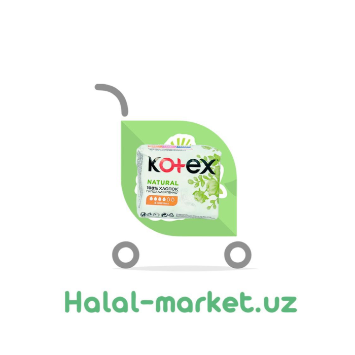 KOTEX NATURAL normal 8 dona prokladkalar