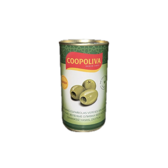 Yashil Zaytunlar COOPOLIVA to'plarsiz 370ml