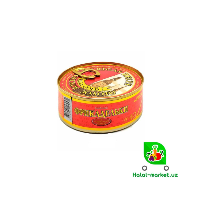 RIGA GOLD 240gr (kalit) pomidor sousidagi baliq frikadelkalari