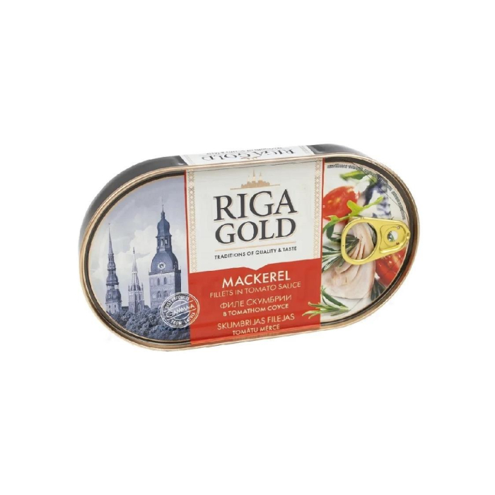 Skumbriya file pomidor sousida RIGA GOLD 190gr (kalit)